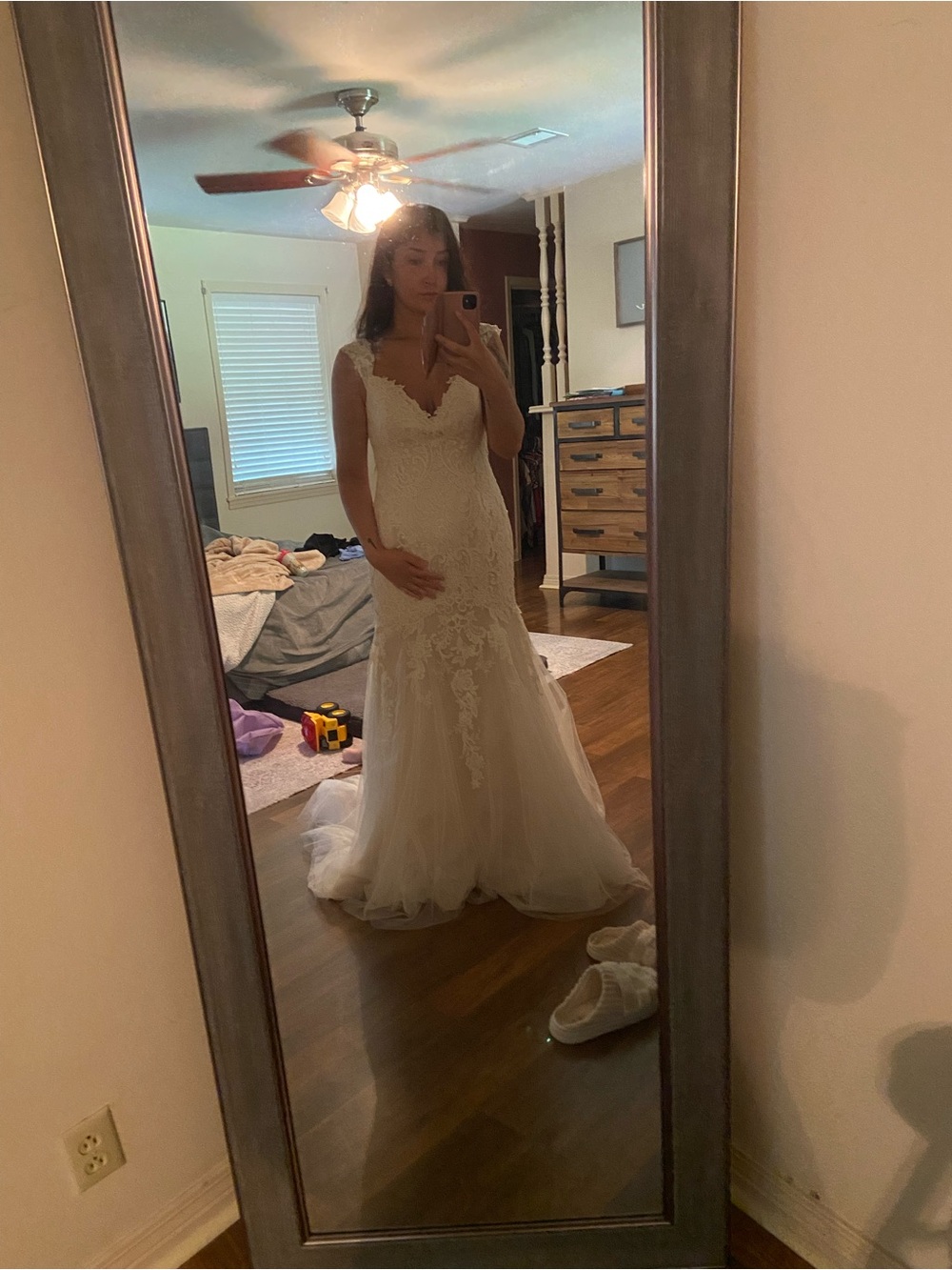 Ivory Lace Mermaid Wedding Dress